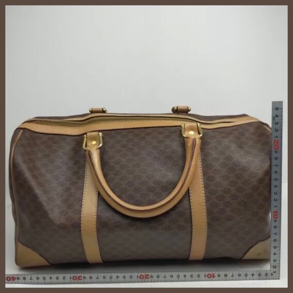 CELINE Macadam Pattern Boston Bag with Padlock Key - Picture 2 of 11